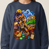 Halloween Ghosts Detective Chase Dog Sweatshirt thumbnail 14