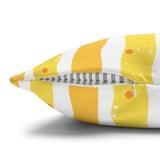 Fall Leaf Yellow Stripe Throw Pillow Case & Table Runner, Autumn Home Decor, Seasonal Accent Pillows thumbnail 11