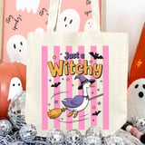 Just a Witchy Goose Tote Bag thumbnail 2