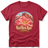 Red Rock Rose ~ Comfort Colors Premium Tee thumbnail 2