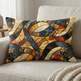 African Mosaic Art Decorative Pillow thumbnail 10