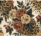 Digital Pattern, Rose Flower, Floral Leopard, Animal Print, Digital Bundle, Seamless Pattern, Fabric Design, Commercial Use, Digital File thumbnail 8