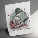 One More Chapter Poster, Regency Era Art, Book Lover Gift, Literary Wall Art, Historical Fiction, Classic Literature Print, Read Poster thumbnail 2