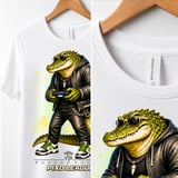 Crocodile Gamer Shirt for Toddler, Funny Virtual Reality Gaming Tee, Kids Birthday Gift, Pixo League by Farron House thumbnail 7