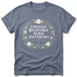 Floral Nurse Anesthetist Tee thumbnail 4