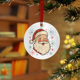 Retro Vintage Santa Ornament thumbnail 2