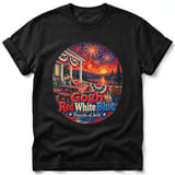 Gogh Red White Blue ~ Comfort Colors Premium Tee thumbnail 1