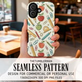 Whimsical Academia Digital Seamless Pattern Size Bundle Png thumbnail 6