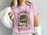 Teaching Is Hard Teacher T-Shirt, Dark Academia Educator Gift, Vintage Book Lover Shirt, Professor Called to Teach Literary Tee thumbnail 10