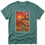 Gogh Tulips ~ Comfort Colors Premium Tee thumbnail 8