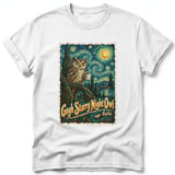 Gogh Starry Night Owl ~ Comfort Colors Premium Tee thumbnail 9