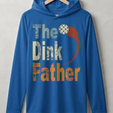 Pickleball Sport-Tek Performance Hood, The Dink Father, Lightweight Hoodie, Sun Defense Athletic Layer thumbnail 3