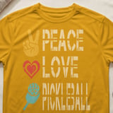 Pickleball Sport-Tek Performance Tee, Peace Love Pickleball, Court Apparel thumbnail 3
