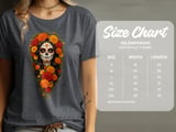 Floral Sugar Skull Catrina Tee or Sweatshirt thumbnail 20