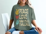 Pickleball Comfort Colors Shirt, Peace Love Pickleball, Vintage Graphic Tee Pickleball Player Gift thumbnail 6