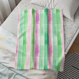 Striped Throw Blanket and Pillow: Watercolor Wash, Soft Cozy Gifts for Home  thumbnail 9