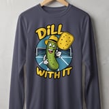 Pickleball Sport-Tek Long Sleeve Tee, Dill With It, UV Sun Shield Performance Shirt for Morning Open Play thumbnail 5