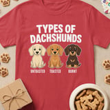 Types of Dachshunds Tee thumbnail 4