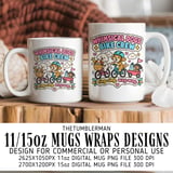Whimsical Dogs Bike Crew Mug Wrap thumbnail 1