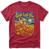 Gogh Leaf Pile ~ Comfort Colors Premium Tee thumbnail 2