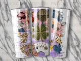 Feelin' Lucky Tumbler PNG Sublimation Design, Scrapbook Collage Digital Download, Lucky Charm Cup Wrap, Lucky Charm Seamless thumbnail 2