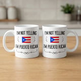 Funny Puerto Rican Gift Mug – I'm Not Yelling thumbnail 4