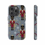 Black Nutcracker iPhone Case: Holiday Design, Gray Background, Festive Season thumbnail 10