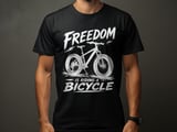 Freedom Is Riding a Bicycle | Fat Tire Bike T-Shirt thumbnail 1