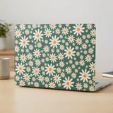 Green Daisy Floral MacBook Case thumbnail 4