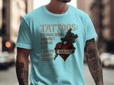 Adulting Is Hard Tattoo T Shirt, National Tattoo Day Shirt, Tattoo Machine Heart Tee, Funny Tattoo Lover Gift, Tattoo Artist Apparel thumbnail 1