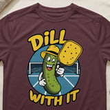 Pickleball Sport-Tek Performance Tee, Dill With It, Breathable Moisture-Wicking Court Apparel thumbnail 2