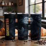 Personalized Halloween Tumbler, Spooky Ghost Tumbler, Custom Name Halloween Gift, Halloween Night Tumbler, Halloween Party Tumbler thumbnail 5