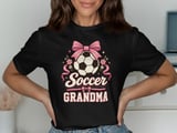 Soccer Grandma Bow Tee or Sweatshirt thumbnail 9