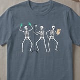 Dancing Skeleton Nurse Tee thumbnail 1