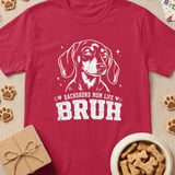 Dachshund Mom Bruh Tee thumbnail 4
