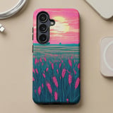 Pink Sunset Wheat Field MagSafe® Phone Case thumbnail 7