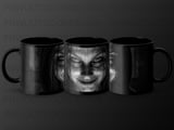 Horror Mug Wrap Digital Design, Scary Creepy Face Sublimation PNG, Halloween Spooky Goth Coffee Cup Gift, Dark Aesthetic Digital Download thumbnail 1