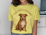 The Sweetheart Pitbull Tee | Cute Pittie Shirt | Pit Bull Mom Gift | Dog Lover Gift thumbnail 4