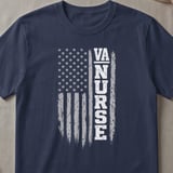 VA Nurse American Flag Tee thumbnail 4