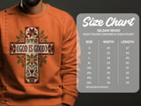 God Is Good Quilted Cross Tee or Sweatshirt, Faux Patchwork Design thumbnail 22