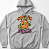 Pickleball Gildan Fleece Hoodie, Monster Dinks Funny Beast Graphic, Warm Court Pullover Sweatshirt thumbnail 2