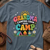 Groovy Grandma Camping Crew 2026 T-Shirt thumbnail 3