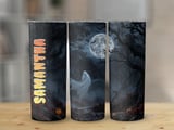 Personalized Halloween Tumbler, Spooky Ghost Tumbler, Custom Name Halloween Gift, Halloween Night Tumbler, Halloween Party Tumbler thumbnail 1