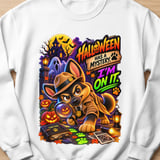 Halloween Mystery Detective Chase Dog Sweatshirt thumbnail 2