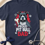 Proud Pit Bull Dad Tee | Pit Bull Dad Shirt | Pittie Dad Gift | Dog Dad Apparel thumbnail 18