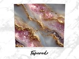 20 oz Skinny Tumbler Wrap, Rose Quartz and Gold Design, Straight and Tapered Wrap png, Digital Download, Tumbler Design, Digital product thumbnail 4