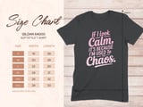 If I Look Calm, It's The Chaos Graphic Tee thumbnail 14