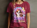 Powered by Cats and Moonlight Tee thumbnail 5