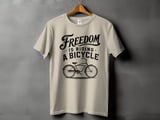 Freedom Is Riding a Bicycle | Beach Cruiser T-Shirt thumbnail 13