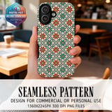 Retro Floral Tile Digital Download thumbnail 1